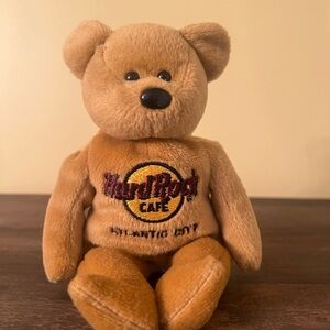 Hard Rock Cafe Brown Plush Bear